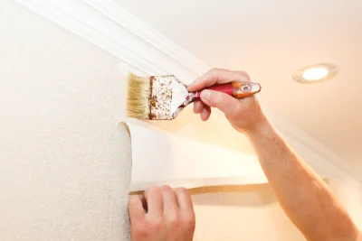 Pose de papier peint à Connangles — revêtements muraux et toiles de verre